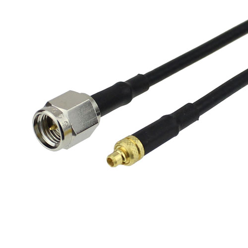 SMA Male to MMCX Plug Cable RG-174 Coax Fairview Microwave FMC0209174