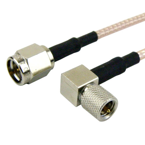 SMA Male to RA 10-32 Male Cable RG-316 Coax with LF Solder Fairview Microwave FMC0214315LF