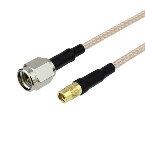 SMA Male (Plug) to MMCX Jack (Female) Cable RG-316 Coax Up To 3 GHz, 1.35 VSWR Fairview Microwave FMC0224315