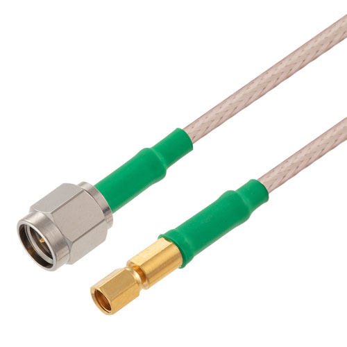 SMA Male to SSMC Plug Cable RG-316 Coax in 24 Inch with LF Solder Fairview Microwave FMC0234315LF-24