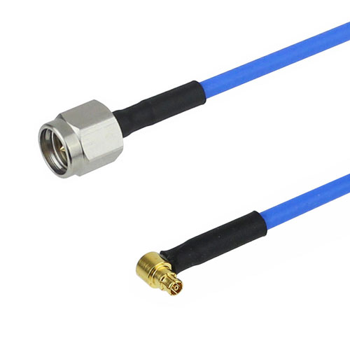 SMA Male to RA Mini SMP Female Cable FM-F086 Coax in 12 Inch Fairview Microwave FMC0248085-12