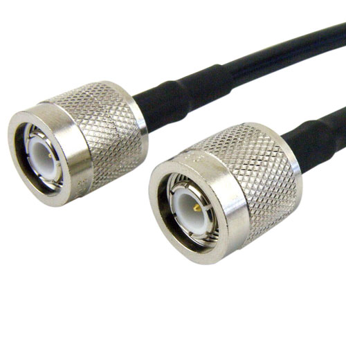 TNC Male (Plug) to TNC Male (Plug) Cable RG-58 Coax Up To 1 GHz, 1.35 VSWR in 120 Inch Fairview Microwave FMC0303058-120