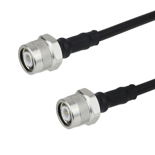 TNC Male to TNC Male Cable LMR-200 Coax in 36 Inch with Times Microwave Connectors Fairview Microwave FMC0303200-36