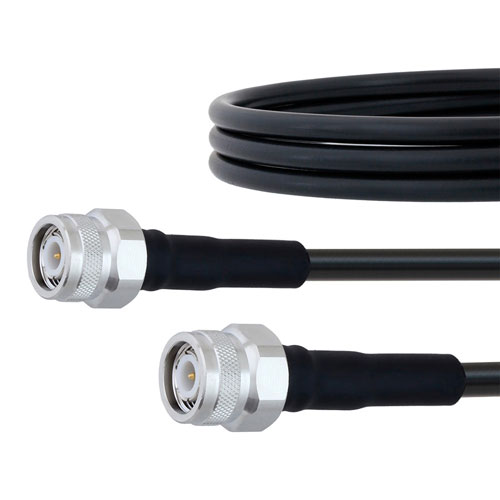 TNC Male to TNC Male Cable LMR-240 Coax in 6 Inch with Times Microwave Connectors Fairview Microwave FMC0303240-06