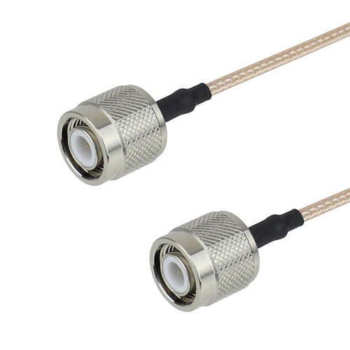 TNC Male to TNC Male Cable RG-316 Coax in 12 Inch with LF Solder Fairview Microwave FMC0303315LF-12