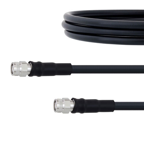 TNC Male to TNC Male Cable LMR-400 Coax in 12 Inch with Times Microwave Connectors Fairview Microwave FMC0303400-12