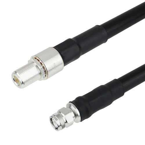 TNC Male to N Female Bulkhead Cable LMR-600-DB Coax in 36 Inch with Times Microwave Connectors Fairview Microwave FMC0311610-36