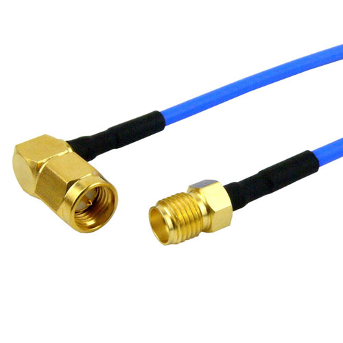 RA SMA Male to SMA Female Cable FM-F086 Coax in 24 Inch Fairview Microwave FMC0413085-24