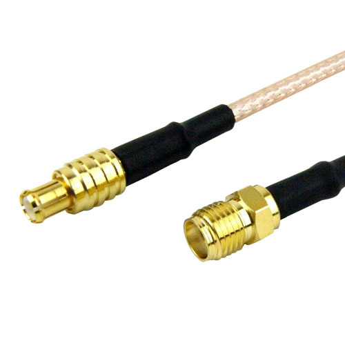 MCX Plug (Male) to SMA Female (Jack) Cable RG-316 Coax Up To 3 GHz, 1.35 VSWR in 36 Inch Fairview Microwave FMC0713315-36