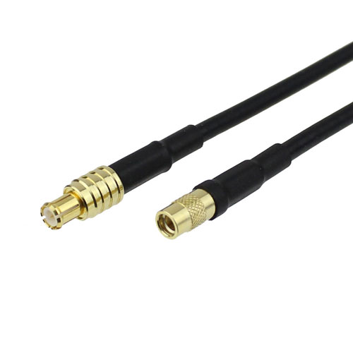 MCX Plug to MMCX Jack Cable RG-174 Coax in 24 Inch Fairview Microwave FMC0724174-24