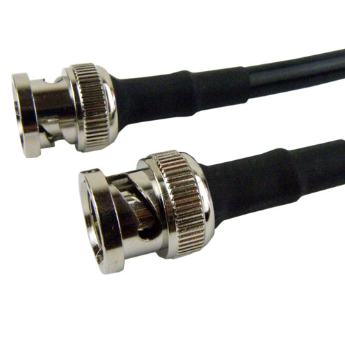 BNC Male (Plug) to BNC Male (Plug) Cable RG-58 Coax Up To 4 GHz in 6 Inch Fairview Microwave FMC0808058-06