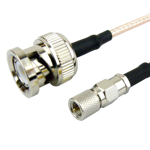 BNC Male to 10-32 Male Cable RG-316 Coax in 36 Inch Fairview Microwave FMC0810316-36