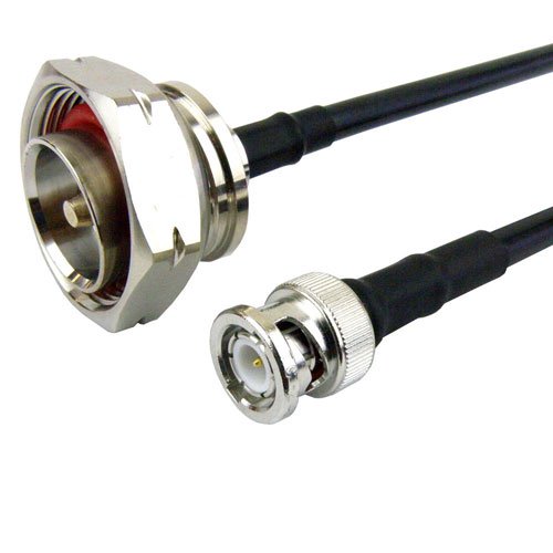 BNC Male to 7/16 DIN Male Cable LMR-240 Coax Fairview Microwave FMC0815240