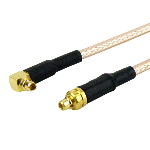 MMCX Plug (Male) to RA MMCX Plug (Male) Cable RG316 Coax Up To 3 GHz Fairview Microwave FMC0919315