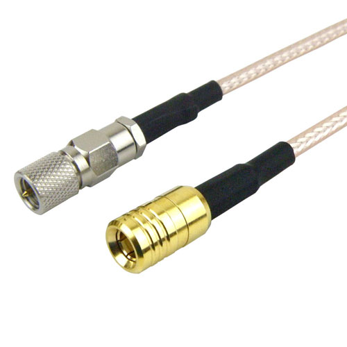 10-32 Male (Plug) to SMB Plug (Male) Cable M17/113-RG316 Coax Up To 2 GHz in 24 Inch Fairview Microwave FMC1016316-24