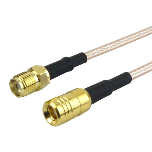 SMA Female to SMB Plug Cable M17/113-RG316 Coax in 48 Inch with LF Solder Fairview Microwave FMC1316316LF-48