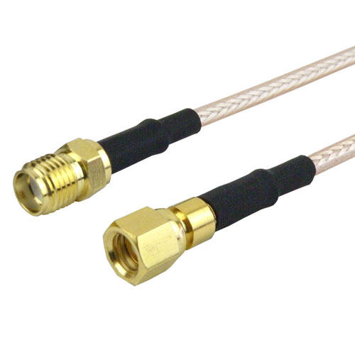 SMA Female to SMC Plug Cable RG-316 Coax in 24 Inch with LF Solder Fairview Microwave FMC1318315LF-24