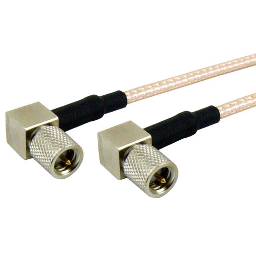 RA 10-32 Male (Plug) to RA 10-32 Male (Plug) Cable RG316 Coax Up To 2 GHz in 24 Inch Fairview Microwave FMC1414315-24