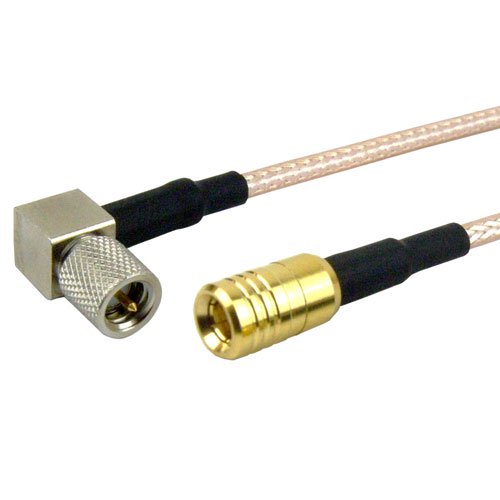 RA 10-32 Male (Plug) to SMB Plug (Male) Cable RG316 Coax Up To 2 GHz Fairview Microwave FMC1416315