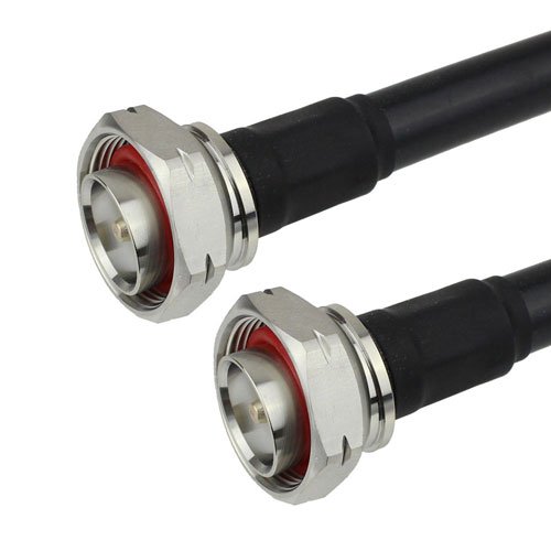 Low Loss 7/16 DIN Male to 7/16 DIN Male Cable LMR-600 Coax with LF Solder Fairview Microwave FMC1515600LF