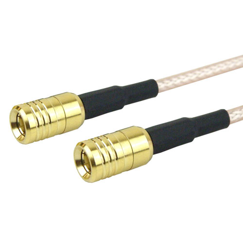 SMB Plug (Male) to SMB Plug (Male) Cable RG316 Coax Up To 3 GHz in 12 Inch Fairview Microwave FMC1616315-12