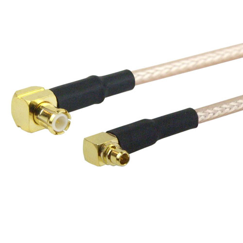 RA MCX Plug (Male) to RA MMCX Plug (Male) Cable RG316 Coax Up To 3 GHz, 1.4 VSWR Fairview Microwave FMC1719315