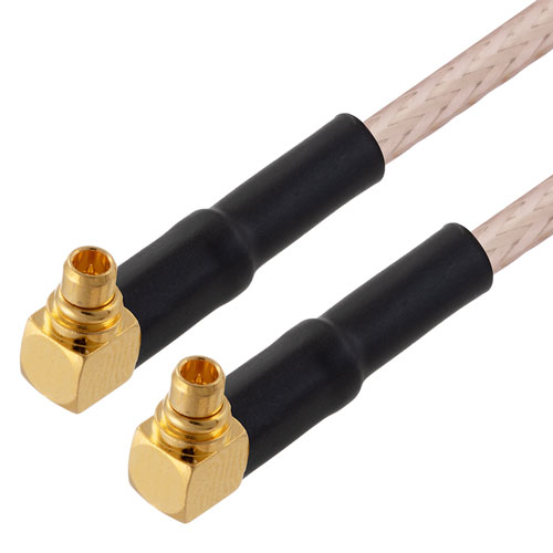 RA MMCX Plug to RA MMCX Plug Cable RG-316 Coax, 180 Degree Clocking Fairview Microwave FMC1919315/SP1