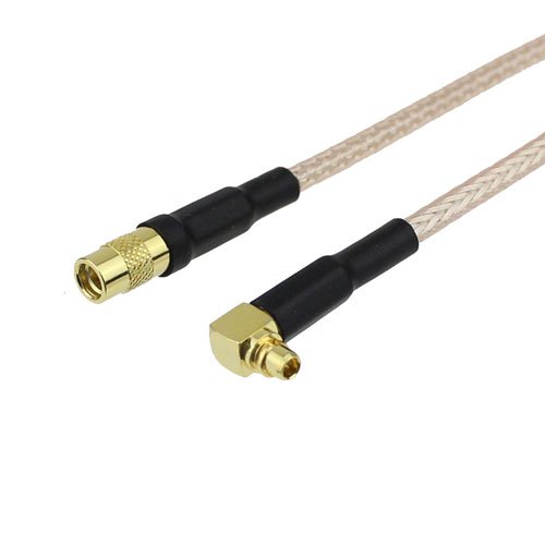 RA MMCX Plug (Male) to MMCX Jack (Female) Cable RG316 Coax Up To 3 GHz in 12 Inch Fairview Microwave FMC1924315-12