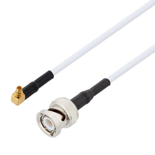 RA MMCX Plug to BNC Male Cable RG-188 Coax Fairview Microwave FMCA100082