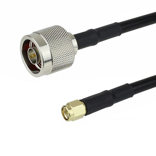 N Male to SMA Male Cable LMR-240 Coax and RoHS Fairview Microwave FMCA1212LF