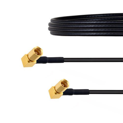 RA SSMC Plug to RA SSMC Plug Cable LMR-100 Coax in 72 Inch Fairview Microwave FMCA1480-72