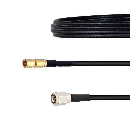 SMA Male to SSMC Plug Cable LMR-100 Coax in 60 Inch Fairview Microwave FMCA1481-60