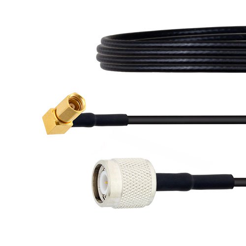 RA SSMC Plug to TNC Male Cable LMR-100 Coax in 12 Inch Fairview Microwave FMCA1494-12