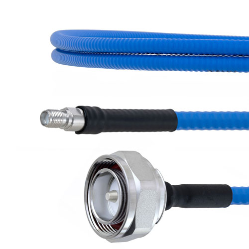 Low PIM 7/16 DIN Male to SMA Female Plenum Cable SPP-250-LLPL Coax with LF Solder Fairview Microwave FMCA1810