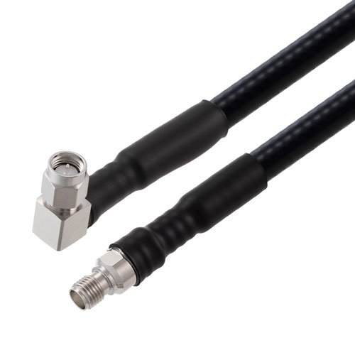 Low PIM RA SMA Male to SMA Female Cable 1/4 inch Superflexible Coax in 200 Cm Fairview Microwave FMCA2279-200CM