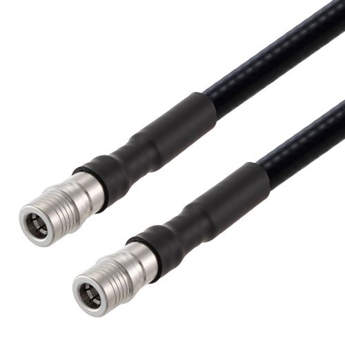 Low PIM QMA Male to QMA Male Cable 1/4 inch Superflexible Coax in 100 Cm Fairview Microwave FMCA2281-100CM