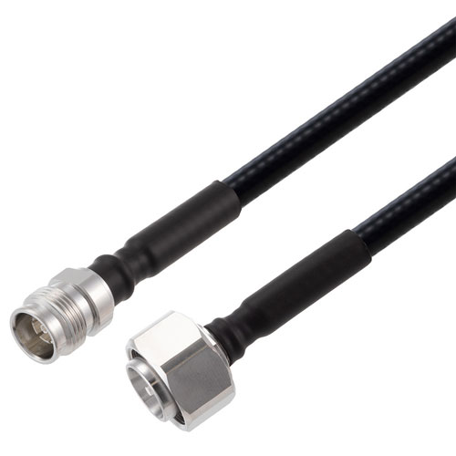 Low PIM 2.2-5 Female to 4.3-10 Male Cable 1/4 inch Superflexible Coax in 100 CM Fairview Microwave FMCA2367-100CM