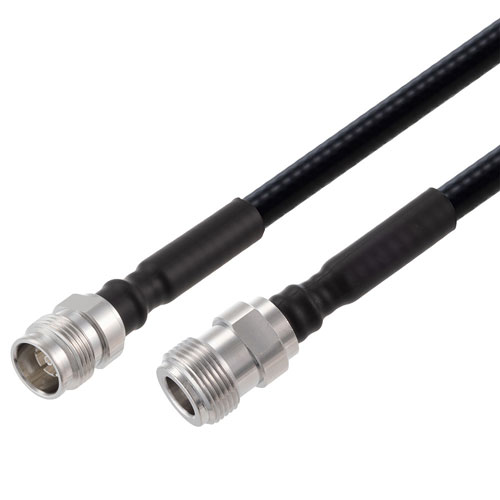 Low PIM 2.2-5 Female to N Female Cable 1/4 inch Superflexible Coax in 12 Inch Fairview Microwave FMCA2377-12