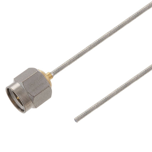 Test Probe SMA Male to Straight Cut Lead Cable FM-SR047TB Coax in 6 Inch Fairview Microwave FMCA2391-6