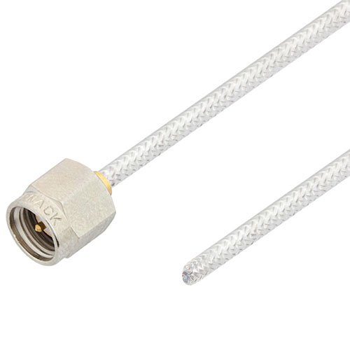 Test Probe SMA Male to Straight Cut Lead Cable FM-SR086TB Coax in 12 Inch Fairview Microwave FMCA2399-12