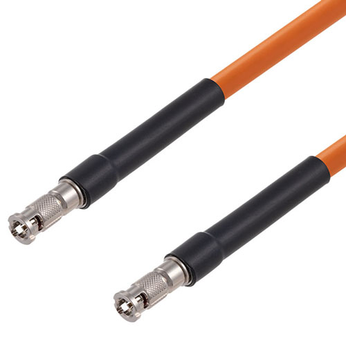 12G SDI 75 Ohm HD-BNC Male to 75 Ohm HD-BNC Male Cable 75 Ohm 4694R-OR Coax Fairview Microwave FMCA2604/OR