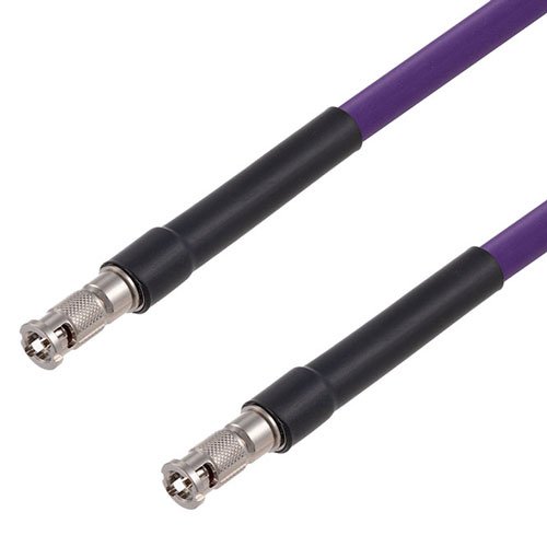 12G SDI 75 Ohm HD-BNC Male to 75 Ohm HD-BNC Male Cable 75 Ohm 4694R-VL Coax Fairview Microwave FMCA2604/VL