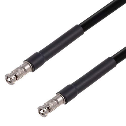 6G SDI 75 Ohm HD-BNC Male to 75 Ohm HD-BNC Male Cable 75 Ohm 1694A-BK Coax in 120 Inch Fairview Microwave FMCA2676/BK-120