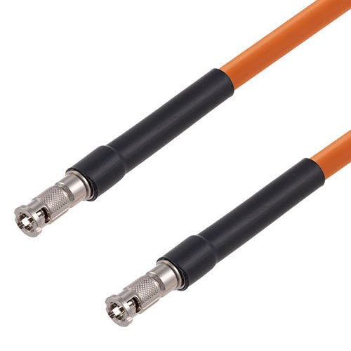 6G SDI 75 Ohm HD-BNC Male to 75 Ohm HD-BNC Male Cable 75 Ohm 1694A-OR Coax in 120 Inch Fairview Microwave FMCA2676/OR-120