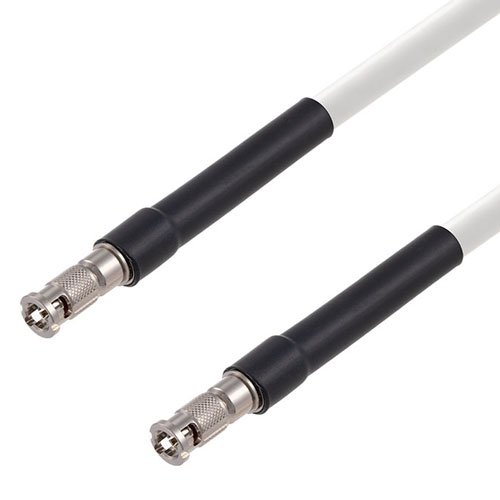 6G SDI 75 Ohm HD-BNC Male to 75 Ohm HD-BNC Male Cable 75 Ohm 1694A-WH Coax Fairview Microwave FMCA2676/WH