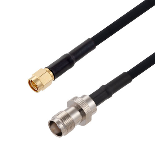 SMA Male to TNC Female Cable in 150 CM Length Using RG223 Coax Fairview Microwave FMCA2731-150CM