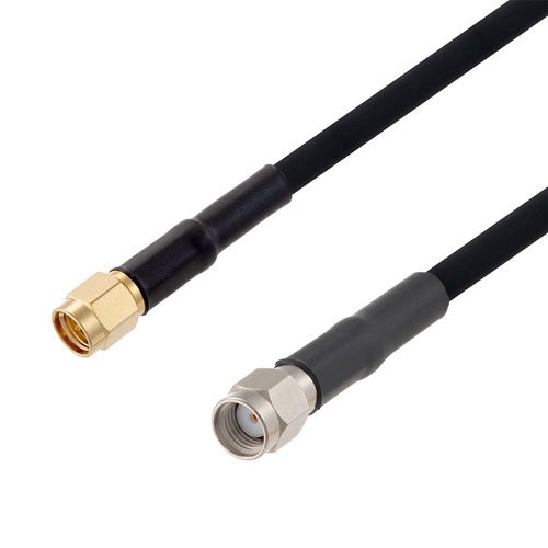 SMA Male to Reverse Polarity SMA Male Cable in 100 CM Length Using RG223 Coax Fairview Microwave FMCA2779-100CM