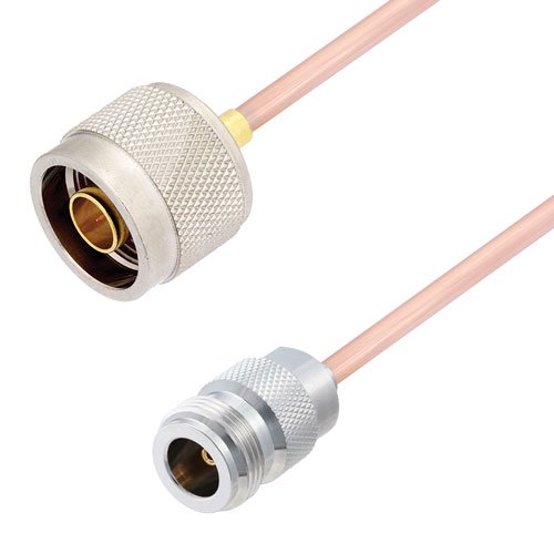 N Male to N Female Cable RG402 Type .141 Coax in 200 CM Fairview Microwave FMCA2809-200CM