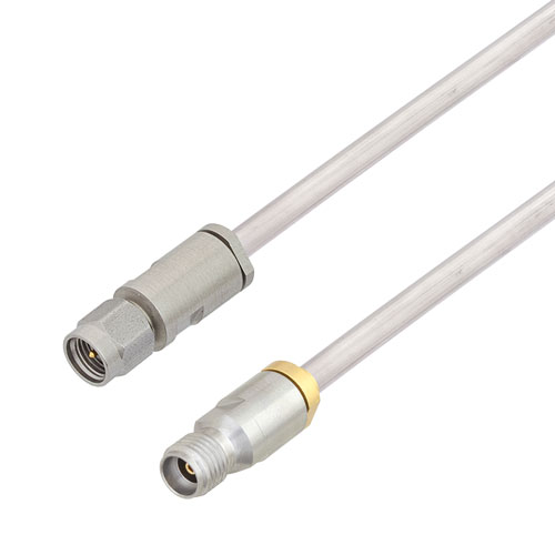 3.5mm Male to 3.5mm Female Cable Tinned Aluminum RG402 Type .141 Coax in 50 CM Fairview Microwave FMCA2832-50CM