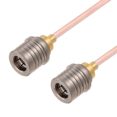 QMA Male to QMA Male Cable Using RG405 Coax in 12 Inch Length Fairview Microwave FMCA2926-12